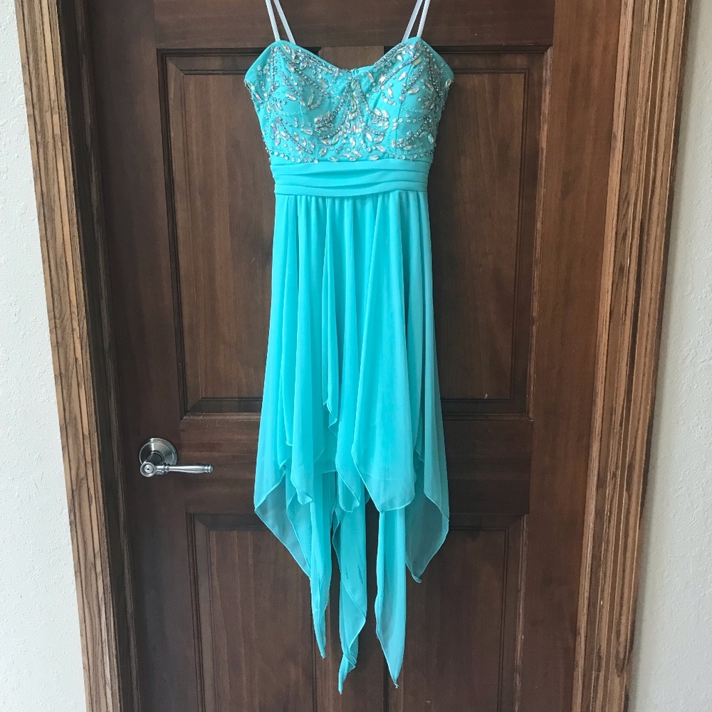 City Triangles Embellished High-low Dress